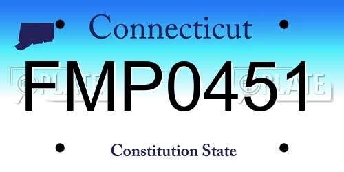 FMP0451 Connecticut License Plate