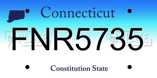 FNR5735 Connecticut License Plate