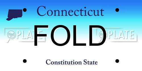FOLD Connecticut License Plate