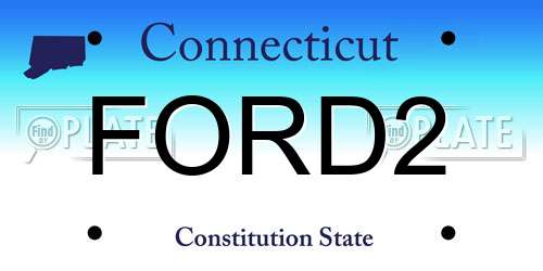 FORD2 Connecticut License Plate