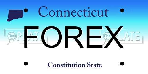 FOREX Connecticut License Plate