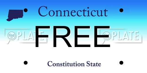 FREE Connecticut License Plate