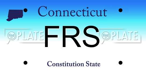 FRS Connecticut License Plate