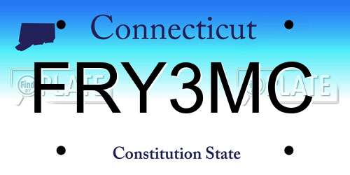 FRY3MC Connecticut License Plate