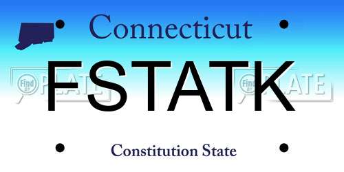FSTATK Connecticut License Plate
