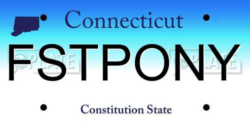 FSTPONY Connecticut License Plate