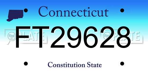 FT29628 Connecticut License Plate