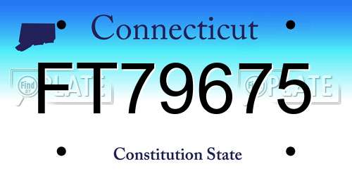 FT79675 Connecticut License Plate