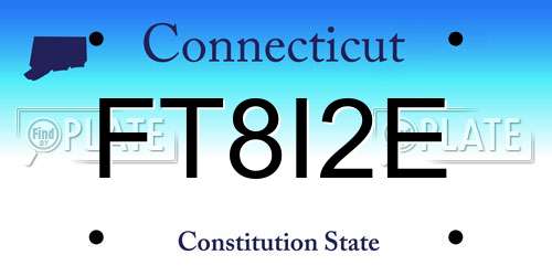 FT8I2E Connecticut License Plate