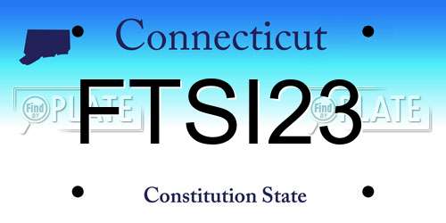 FTSI23 Connecticut License Plate