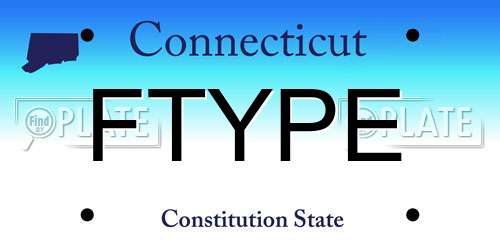 FTYPE Connecticut License Plate