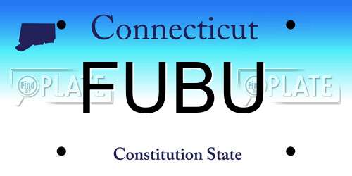 FUBU Connecticut License Plate