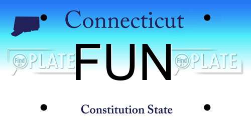 FUN Connecticut License Plate