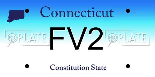 FV2 Connecticut License Plate