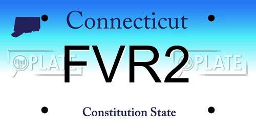 FVR2 Connecticut License Plate