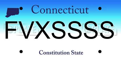 FVXSSSS Connecticut License Plate