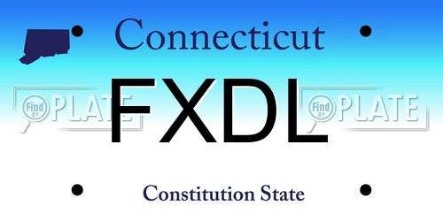 FXDL Connecticut License Plate