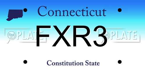 FXR3 Connecticut License Plate