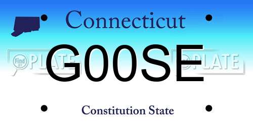 G00SE Connecticut License Plate