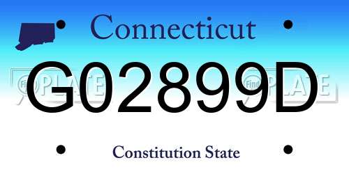 G02899D Connecticut License Plate