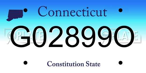 G02899O Connecticut License Plate
