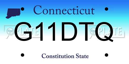 G11DTQ Connecticut License Plate