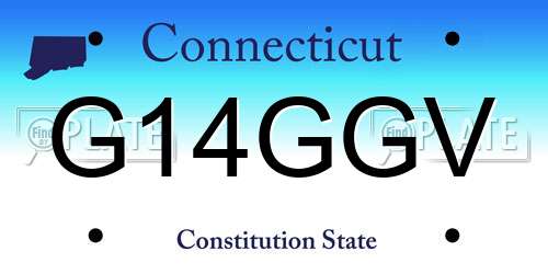 G14GGV Connecticut License Plate