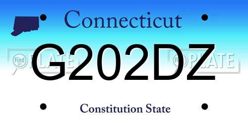 G202DZ Connecticut License Plate