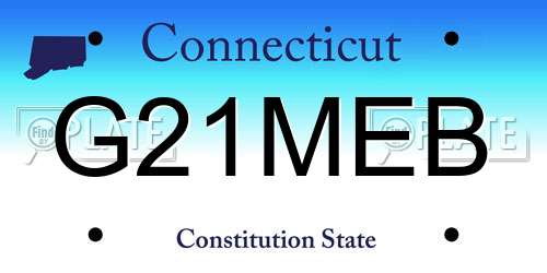 G21MEB Connecticut License Plate