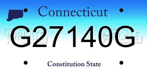 G27140G Connecticut License Plate