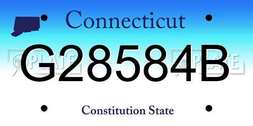 G28584B Connecticut License Plate