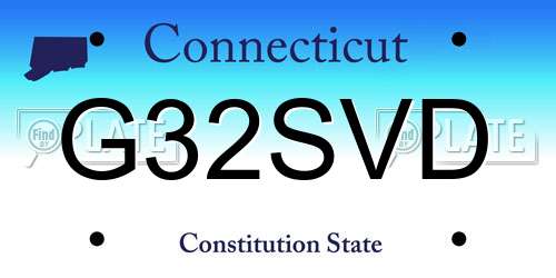 G32SVD Connecticut License Plate