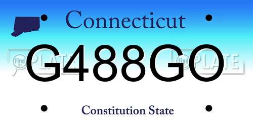 G488GO Connecticut License Plate