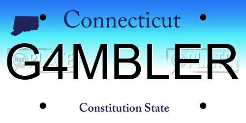 G4MBLER Connecticut License Plate