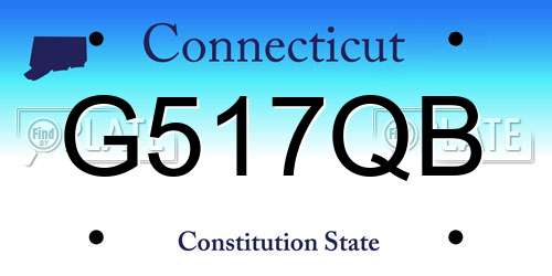 G517QB Connecticut License Plate