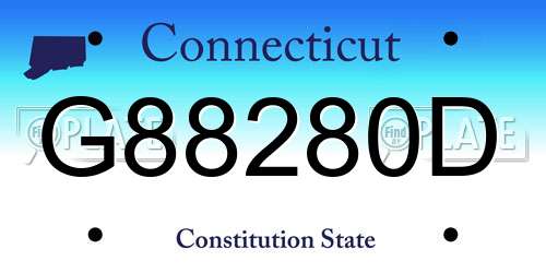 G88280D Connecticut License Plate