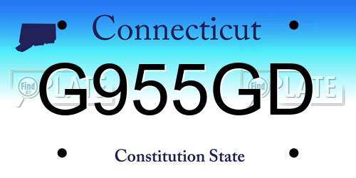 G955GD Connecticut License Plate