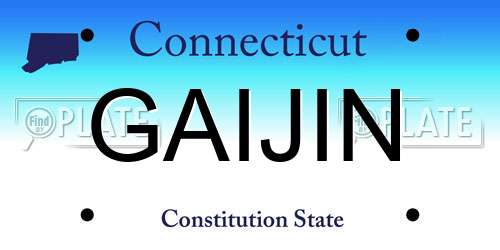 GAIJIN Connecticut License Plate