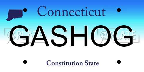 GASHOG Connecticut License Plate