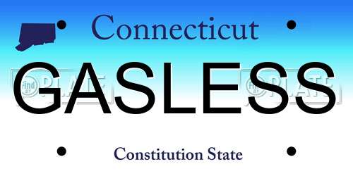 GASLESS Connecticut License Plate