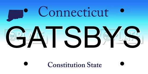 GATSBYS Connecticut License Plate