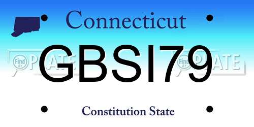 GBSI79 Connecticut License Plate