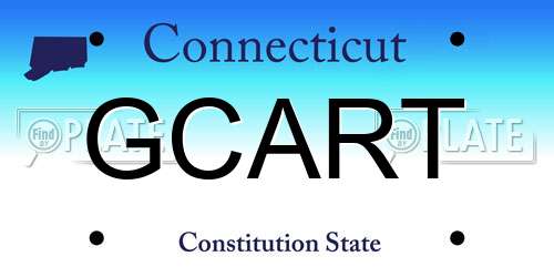 GCART Connecticut License Plate