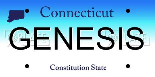 GENESIS Connecticut License Plate