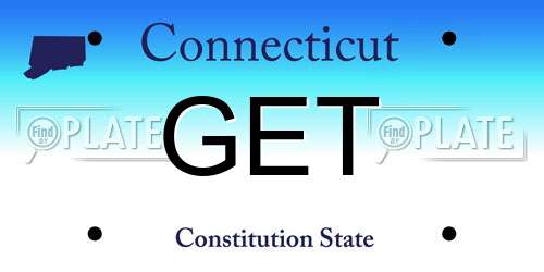 GET Connecticut License Plate