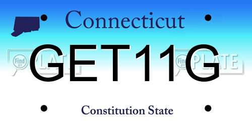 GET11G Connecticut License Plate