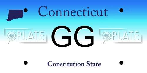 GG Connecticut License Plate