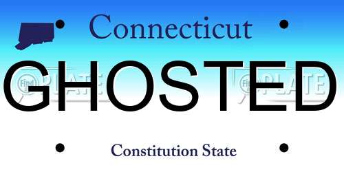GHOSTED Connecticut License Plate