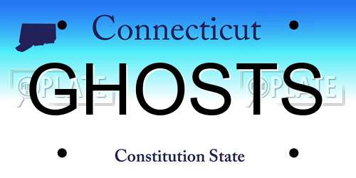 GHOSTS Connecticut License Plate