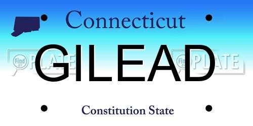GILEAD Connecticut License Plate